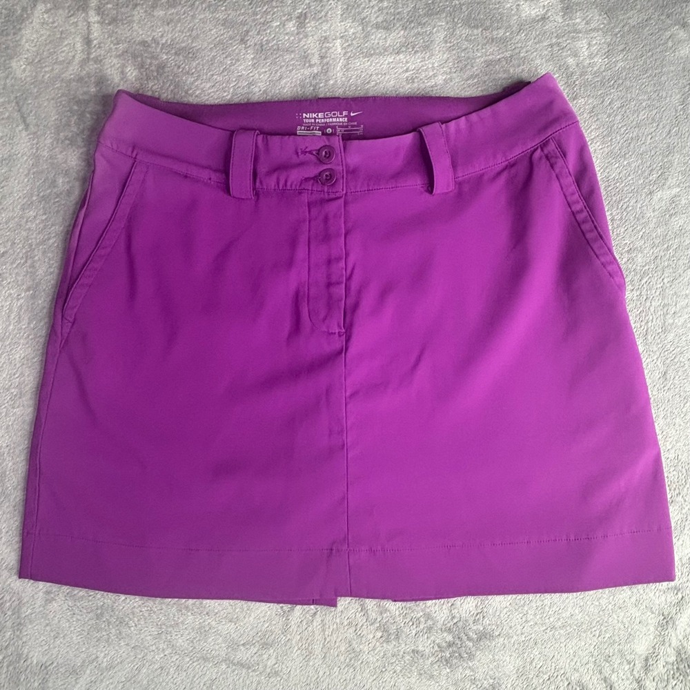 Nike Golf Skort Women 8 Purple Dri-FIT Tour Performance Athletic 618150-502